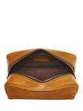 Aspinal of London leather cosmetic case Chestnut - British product