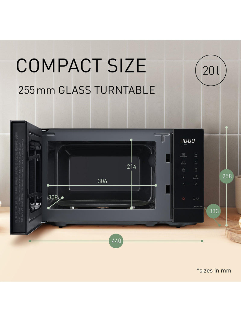 Panasonic 20L microwave black (British brand)