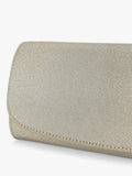 KG Kurt Geiger glittery gold clutch bag (British brand)