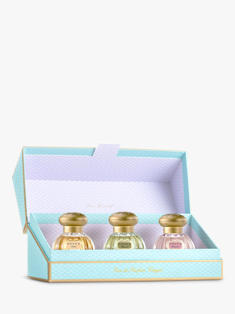 TOCCA Viaggio fragrance gift set 3x15ml, UK version