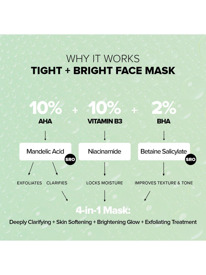 Nudestix Tight & Bright Face Mask 40ml - British product