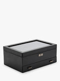 WOLF Axis vegan leather watch box 10 piece - British product