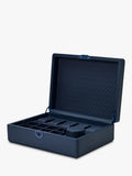 WOLF Earth Apple Leather 5 Piece Watch Box, imported from the UK