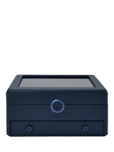 John Lewis WOLF Earth Apple Leather Watch Stand Box with Glass Lid- Buy online at McGrocer