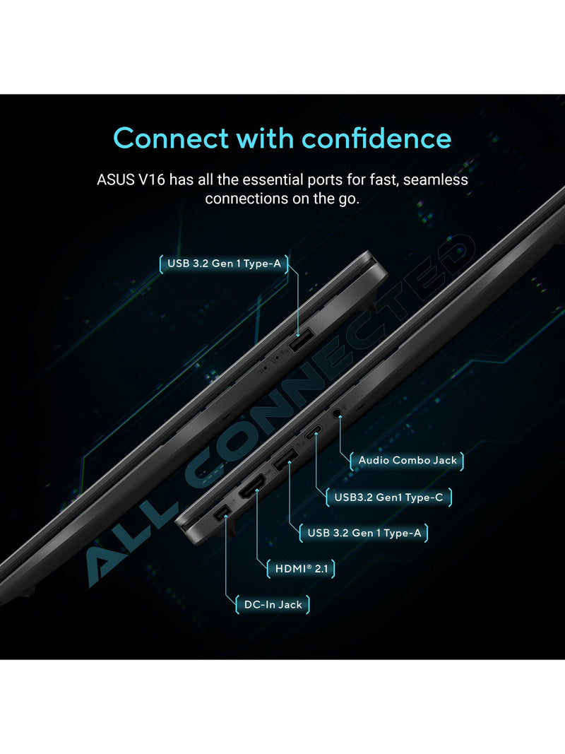 ASUS V16 gaming laptop Intel Core 7 RTX 5050 16 inch, UK version