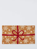 John Lewis Christmas bow door mat red multi L40x70cm, imported from the UK
