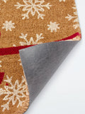 John Lewis Christmas bow door mat red multi L40x70cm, imported from the UK