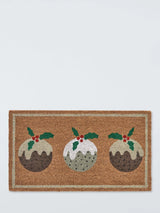 John Lewis John Lewis Christmas Trio of Puddings Door Mat- Buy online at McGrocer