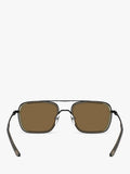 Emporio Armani square sunglasses matte black brown - British product