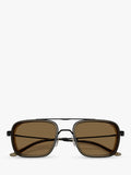 Emporio Armani square sunglasses matte black brown - British product