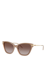 John Lewis Emporio Armani EA4251 Women's Cat's Eye Sunglasses Shiny Opal Tundra- Buy online at McGrocer