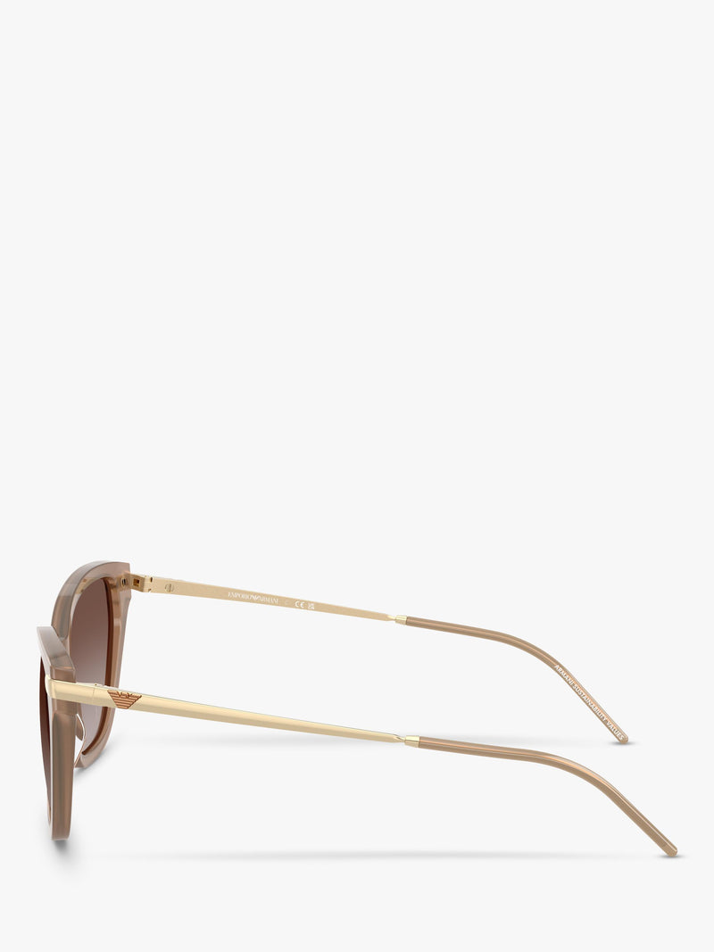 Emporio Armani cat's eye sunglasses brown frame (British brand)