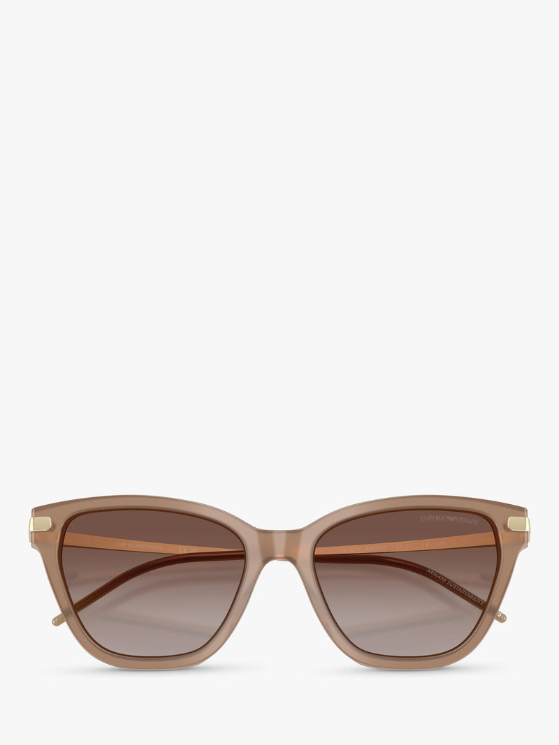 Emporio Armani cat's eye sunglasses brown frame (British brand)