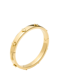 kate spade new york hinged flower bangle gold plated, imported from the UK