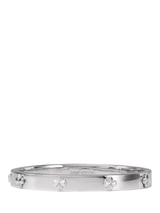 John Lewis kate spade new york Hinged Flower Bangle Bracelet, Silver- Buy online at McGrocer