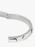 kate spade hinged flower bangle silver plated (British brand)