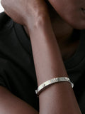 kate spade hinged flower bangle silver plated (British brand)