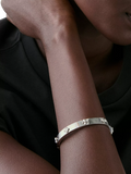 kate spade hinged flower bangle silver plated (British brand)