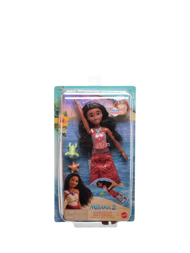 Disney Moana 2 colour change swimming doll - British product