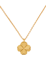 John Lewis kate spade new york Clover Gold Pendant Necklace, 40.6cm- Buy online at McGrocer