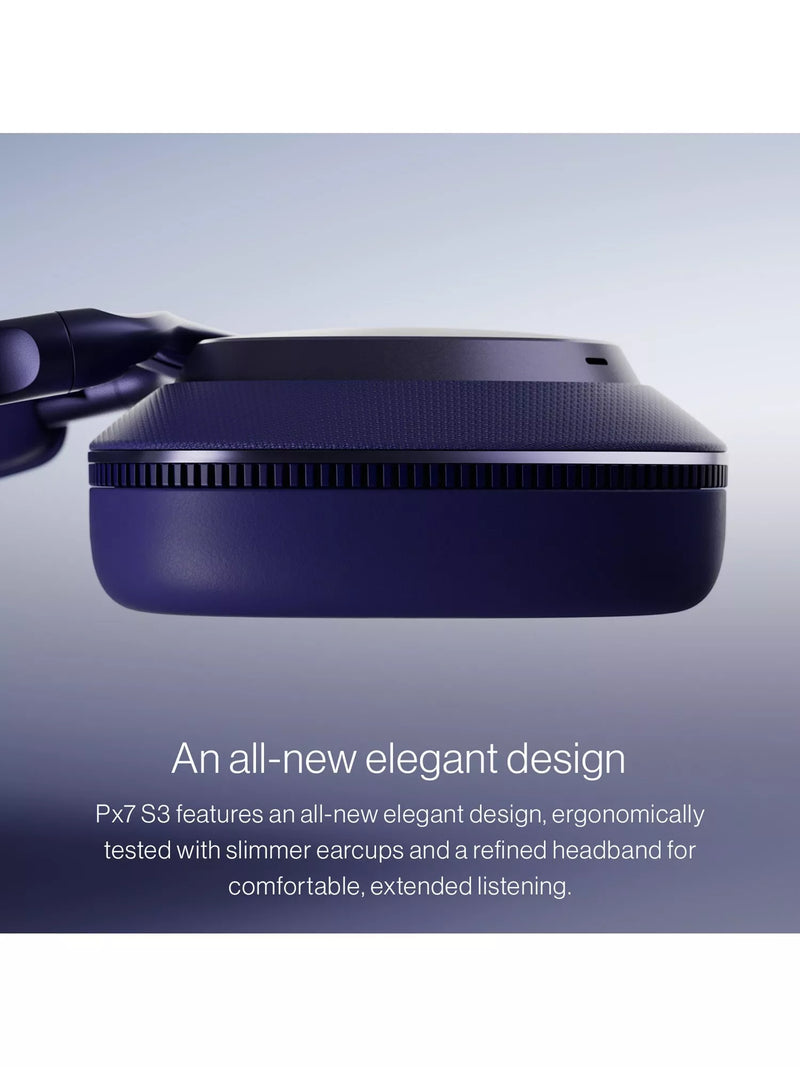 B&W PX7 S3 wireless over-ear headphones noise cancellation, imported from the UK