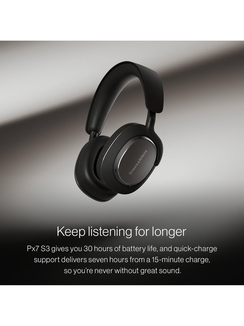 B&W PX7 S3 wireless over-ear headphones noise cancellation, imported from the UK