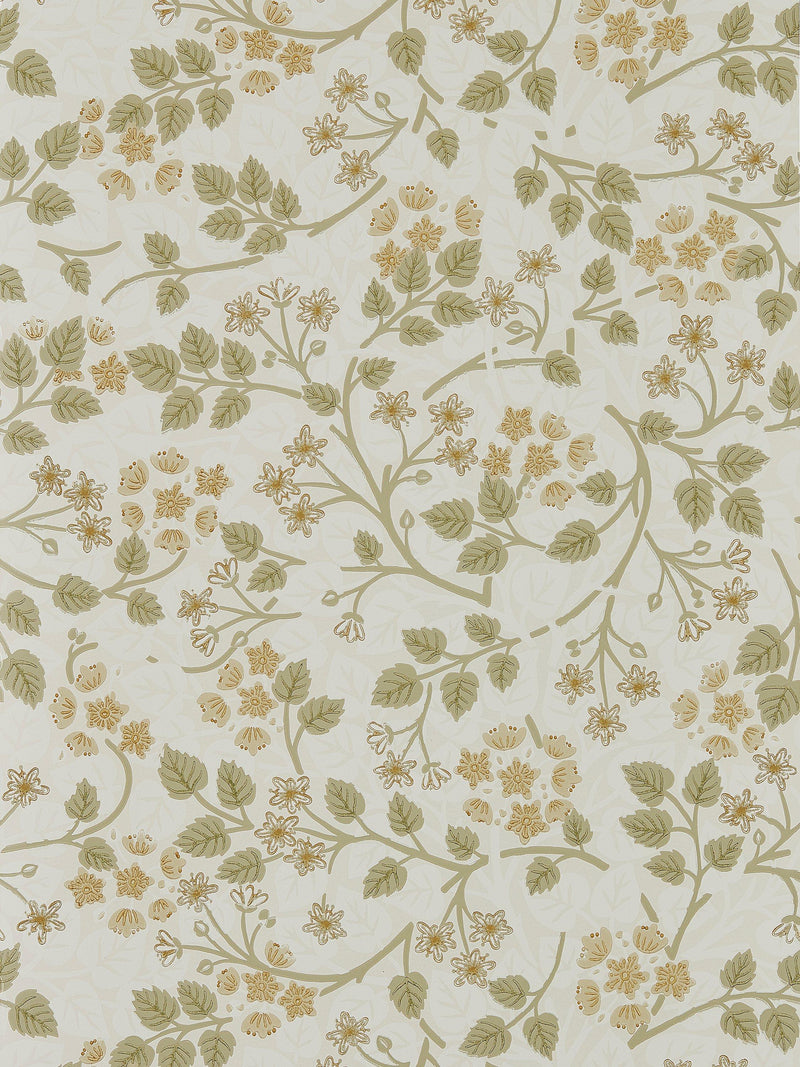 Sanderson Silver Lime Wallpaper (British brand)