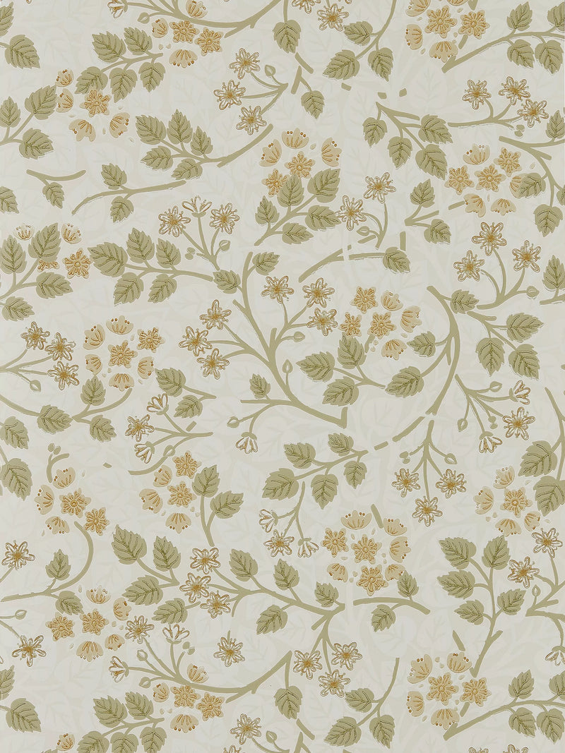 Sanderson Silver Lime Wallpaper (British brand)