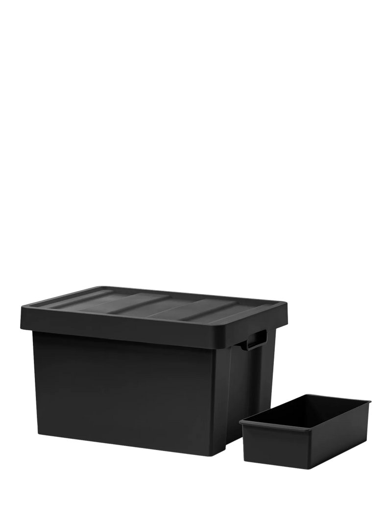 Like-it Store-up Container Shallow with Tray Storage Container 24L