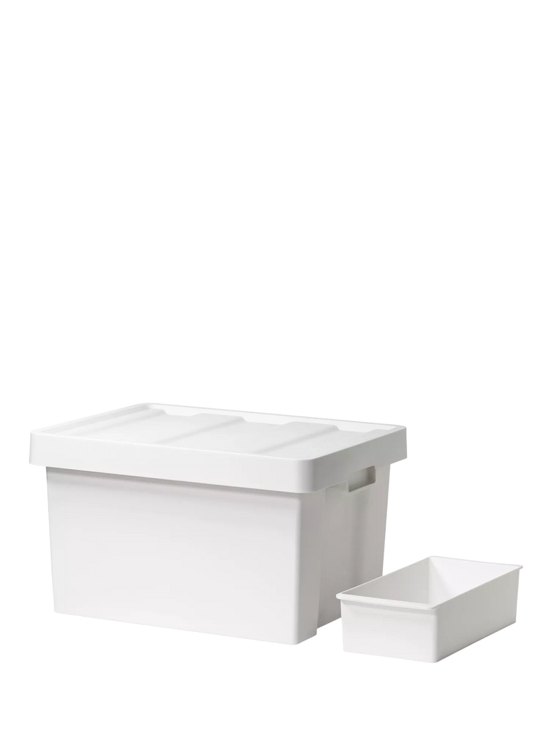 Like-it Store-up Container Shallow with Tray Storage Container 24L