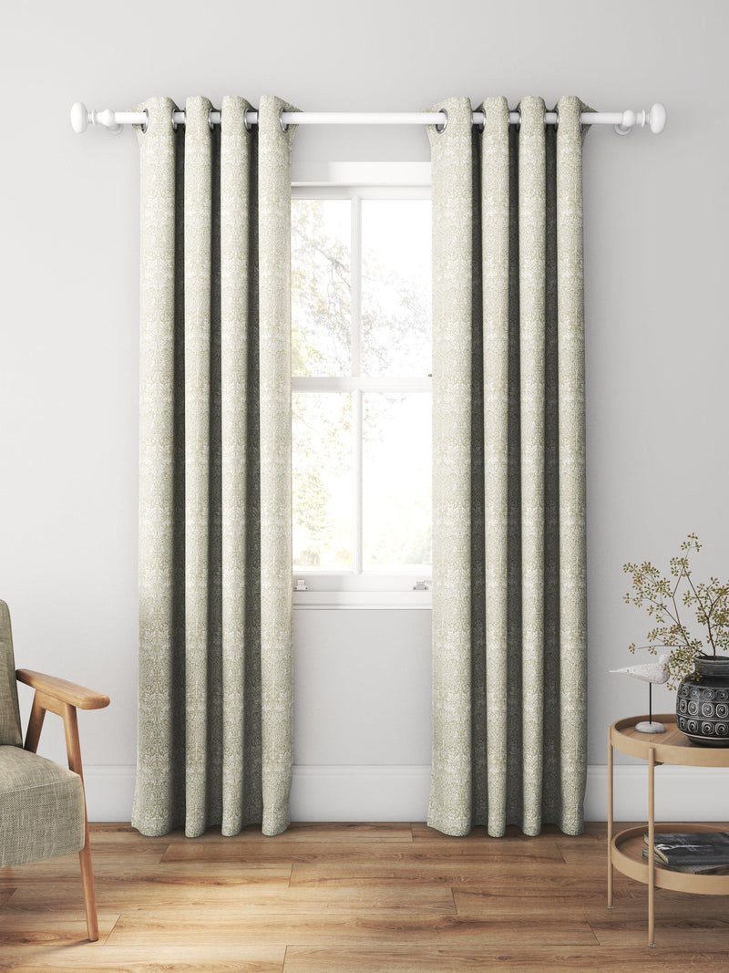William Morris Brother Rabbit woven sage curtain, made to measure - British product
