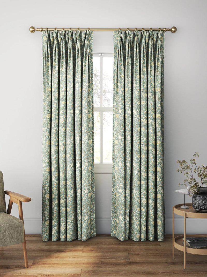William Morris At Home Double Bough curtains and roman blind Bluebird (British brand)