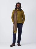 John Lewis stripe scarf brown multi wool (British brand)