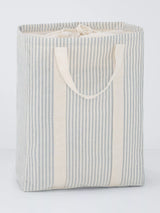 John Lewis John Lewis Stripe Laundry Bag Grey/Natural- Buy online at McGrocer