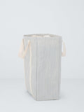 John Lewis stripe laundry bag grey natural - British product
