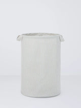 John Lewis John Lewis Stripe Round Laundry Bag, Grey/Natural- Buy online at McGrocer