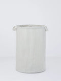 John Lewis stripe grey natural laundry bag (British brand)