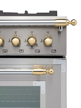 John Lewis Bertazzoni Heritage Series Cooker Décor Set, Gold- Buy online at McGrocer