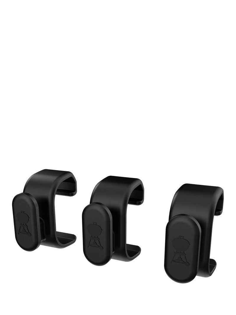 Weber BBQ tool hooks set of 3 black, UK version