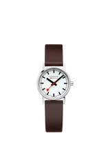 John Lewis Mondaine Classic Collection 30mm Women's Vegan Leather Strap Watch, Brown- Buy online at McGrocer