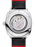 Mondaine automatic watch 39mm black vegan leather strap - British product