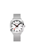 Mondaine Cushion Automatic watch 39mm silver stainless steel - British product