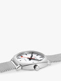 Mondaine Cushion Automatic watch 39mm silver stainless steel - British product