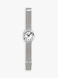 Mondaine Cushion Automatic watch 39mm silver stainless steel - British product