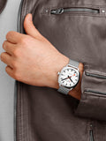 Mondaine Cushion Automatic watch 39mm silver stainless steel - British product