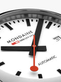 Mondaine Cushion Automatic watch 39mm silver stainless steel - British product