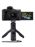 Canon PowerShot V1 camera with tripod grip and 128GB card - British product