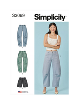 John Lewis Simplicity Misses' Barrel Leg Pants and Shorts Sewing Pattern S3069- Buy online at McGrocer