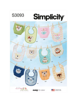John Lewis Simplicity Padded Bib and Nappy Cover Sewing Pattern- Buy online at McGrocer
