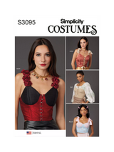John Lewis Simplicity Design Your Own Corset Sewing Pattern S3095- Buy online at McGrocer